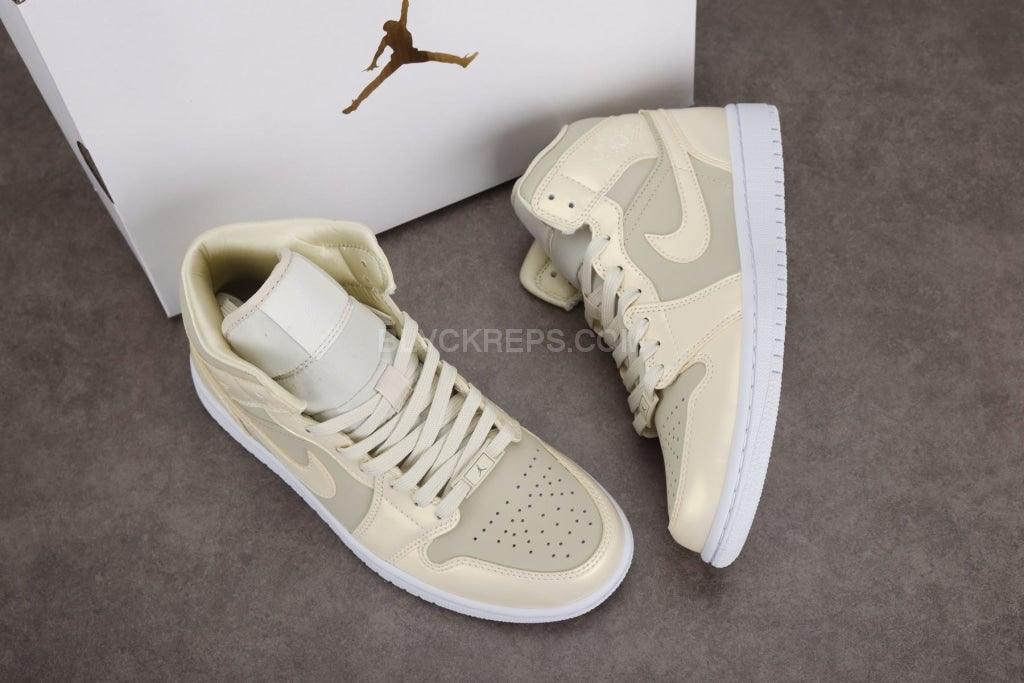 Jordan 1 mid deals goose feather yellow