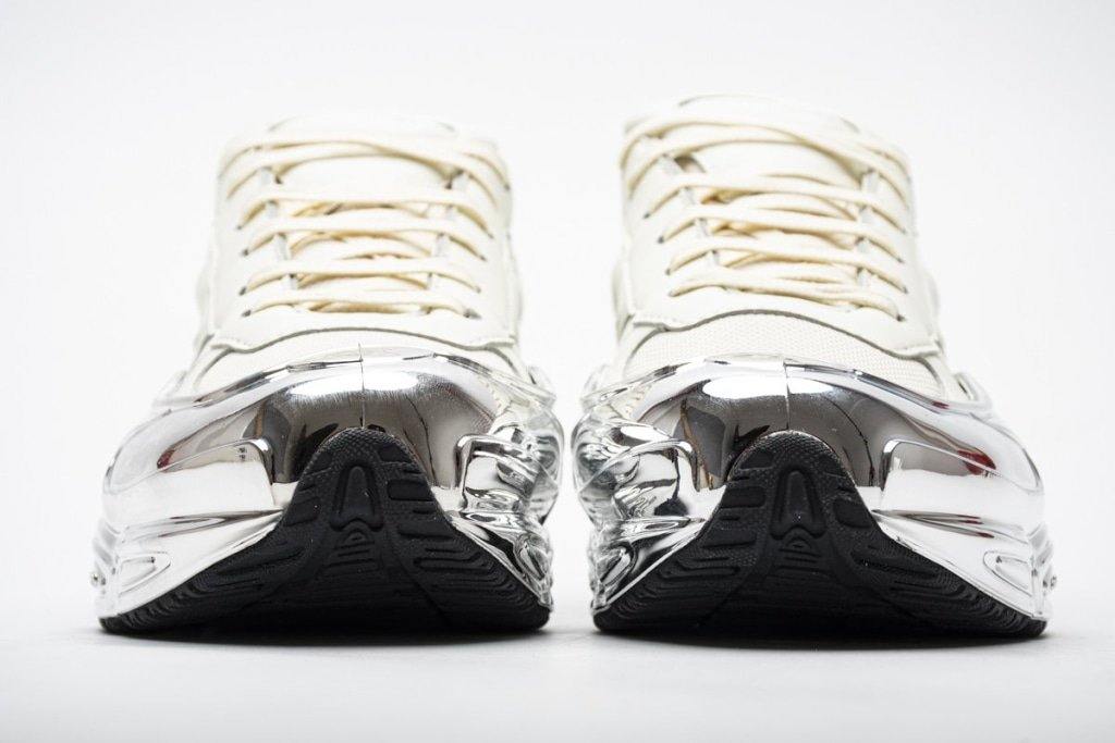 adidas By Raf Simons Adidas X Raf Simons Ozweego Core White/ Silver  Metallic/ Silver Metallic for Men