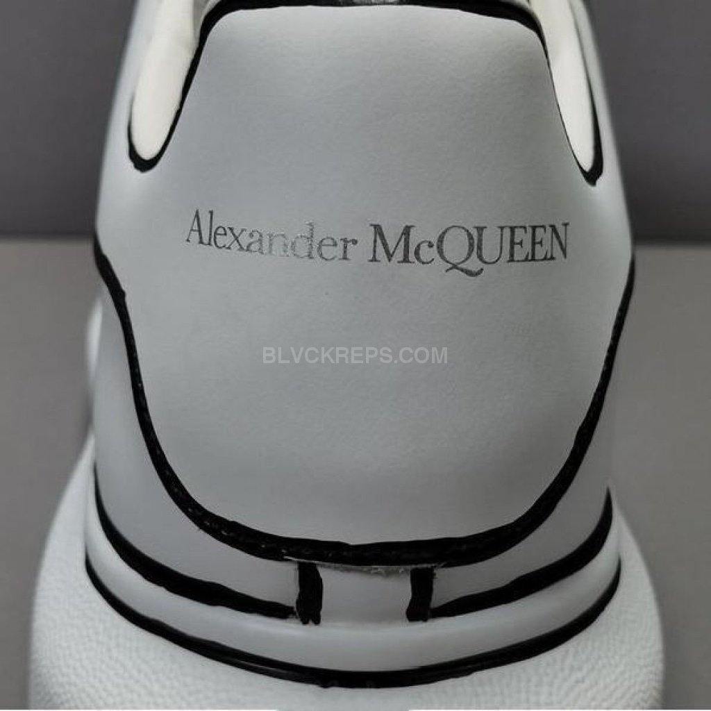 Alexander McQueen Oversized White Black Outline Men's - 627867WHYBI9061 - US