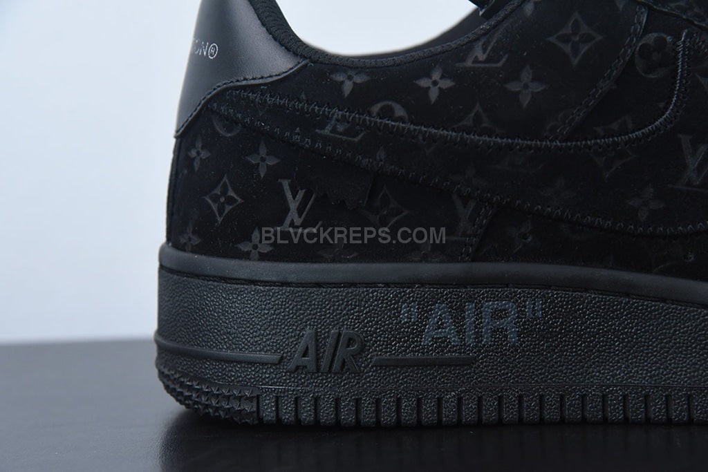 Louis Vuitton Air Force 1 Low By Virgil Abloh Black Size 10 Ships Today 🚛  
