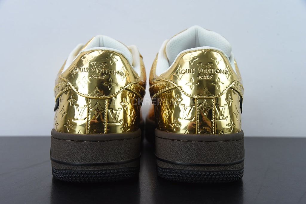 Air Force 1 x LV Virgil Abloh Metallic Gold - Sneakers 3D Keychain