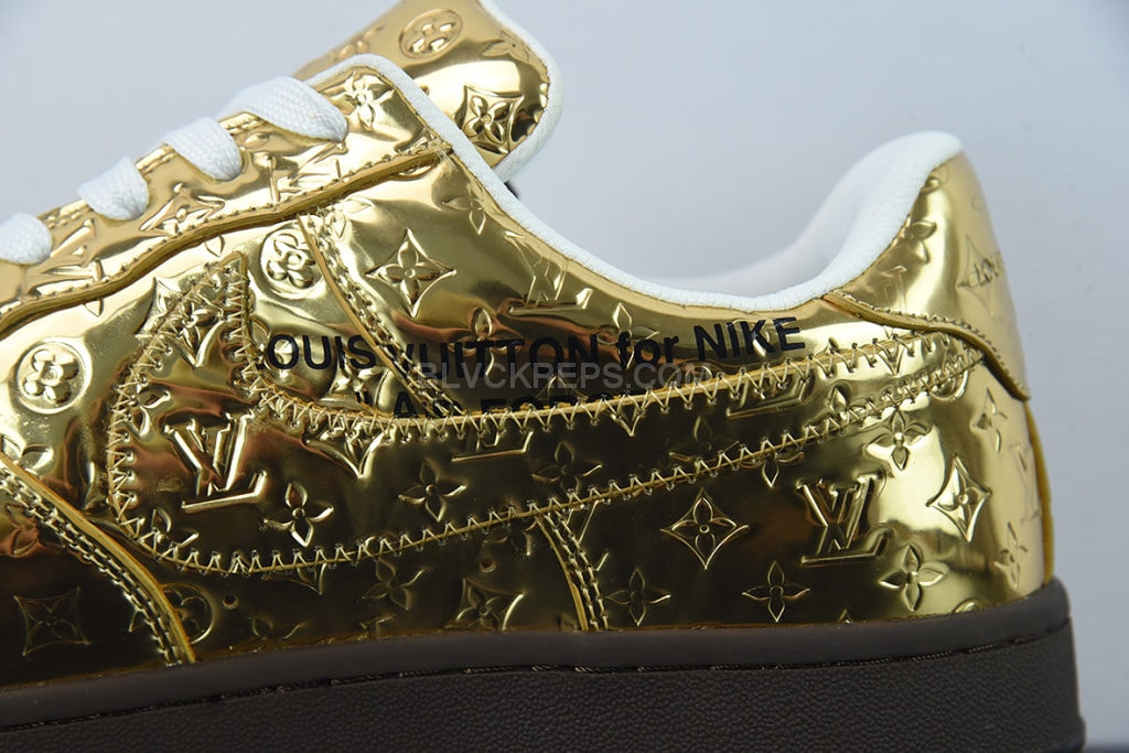 Nike Louis Vuitton Air Force 1 Low Virgil Abloh - Metallic Gold - Stadium  Goods