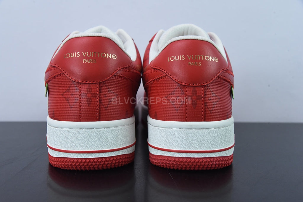 LOUIS VUITTON LV NIKE AIR FORCE 1 LOW AF1 VIRGIL ABLOH WHITE RED NEW SALE  SNEAKERS SHOES BOX MEN SIZE 9.5 43 A4 for Sale in Miami, FL - OfferUp