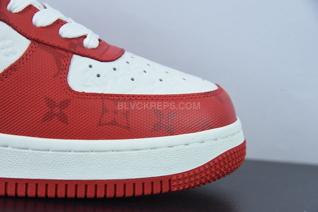 Nike Air Force 1 Low Louis Vuitton Virgil Abloh White Red – Prism Hype