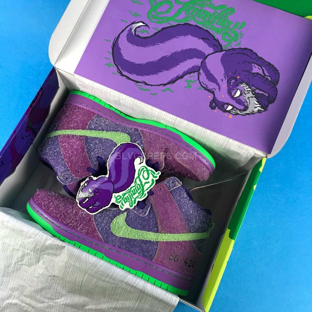 nike underneath sb dunk high 4 20 reverse skunk releases exclusively at  familia, Crepslocker