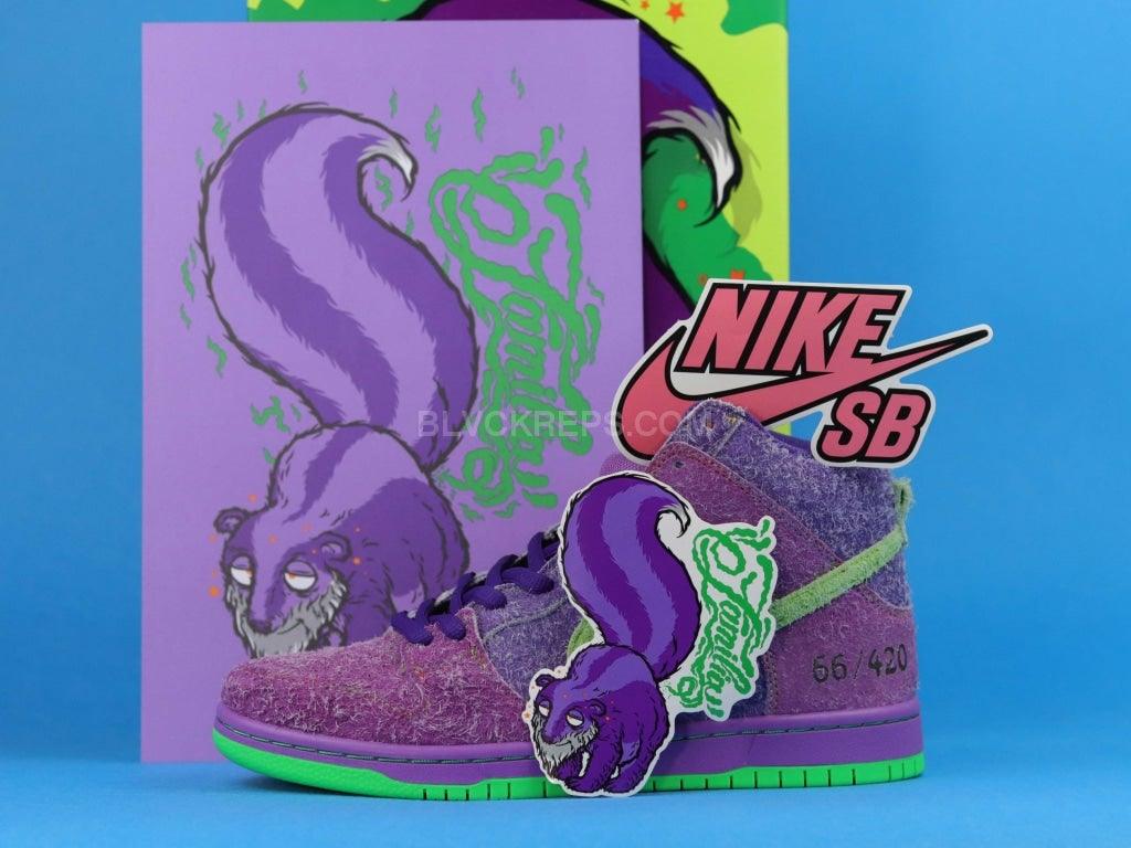 nike underneath sb dunk high 4 20 reverse skunk releases exclusively at  familia, Crepslocker